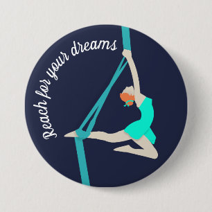 Badge Rond 7,6 Cm Soies aériennes
