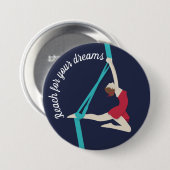 Badge Rond 7,6 Cm Soies aériennes (Devant & derrière)