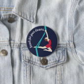 Badge Rond 7,6 Cm Soies aériennes (En situation)