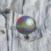 Badge Rond 7,6 Cm Soleil désert (En situation)