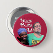 Badge Rond 7,6 Cm Soltysik/marcheur en 2016 (Devant & derrière)