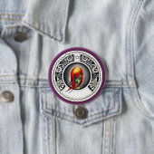 Badge Rond 7,6 Cm Sorcière verte (En situation)