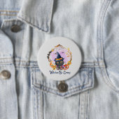 Badge Rond 7,6 Cm Sorcières fous (En situation)