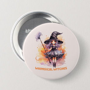 Badge Rond 7,6 Cm Sorcières lunaires