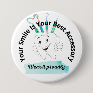 Badge Rond 7,6 Cm Sourire