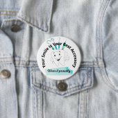 Badge Rond 7,6 Cm Sourire (En situation)
