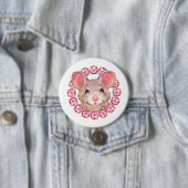 Badge Rond 7,6 Cm Souris (En situation)