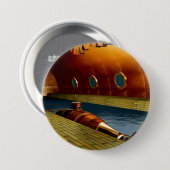Badge Rond 7,6 Cm sous-marin (Devant & derrière)