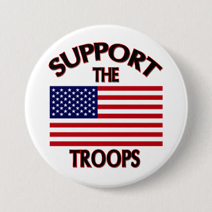 Badge Rond 7,6 Cm Soutenez les troupes