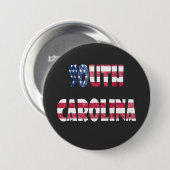 Badge Rond 7,6 Cm South Carolina (Devant & derrière)