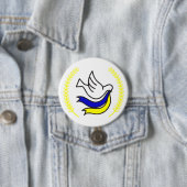 Badge Rond 7,6 Cm Soutien de l'Ukraine (En situation)