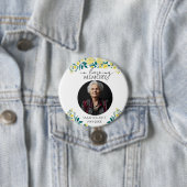 Badge Rond 7,6 Cm souvenir floral d'un être cher (En situation)