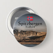 Badge Rond 7,6 Cm Souvenir Svalbard (Devant & derrière)