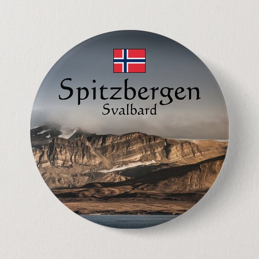 Badge Rond 7,6 Cm Souvenir Svalbard (Devant)
