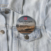 Badge Rond 7,6 Cm Souvenir Svalbard (En situation)
