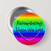 Badge Rond 7,6 Cm Souvenirs de ceux que nous avons perdus dans l'ign (Devant & derrière)