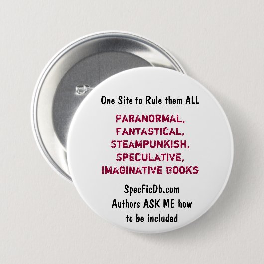 Badge Rond 7,6 Cm SpecFicDB (Devant & derrière)