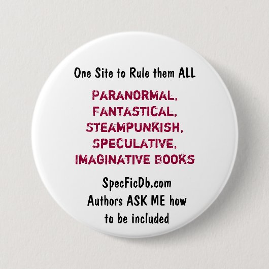 Badge Rond 7,6 Cm SpecFicDB (Devant)