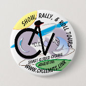 Badge Rond 7,6 Cm Spectacle, rallye, & Roll Tours - Aventure guidée  (Devant)