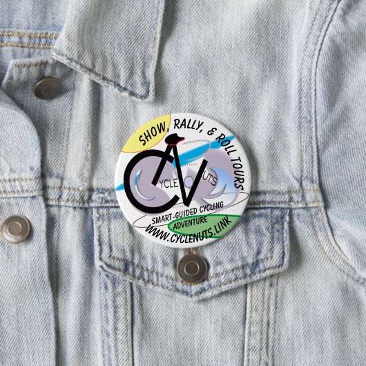 Badge Rond 7,6 Cm Spectacle, rallye, & Roll Tours - Aventure guidée  (En situation)