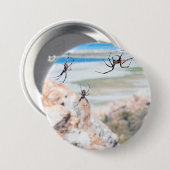 Badge Rond 7,6 Cm Spider City - Hangin Around (Devant & derrière)