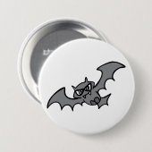 Badge Rond 7,6 Cm Spooky Kawaii Evil Vampire Bat (Devant & derrière)