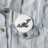 Badge Rond 7,6 Cm Spooky Kawaii Evil Vampire Bat (En situation)