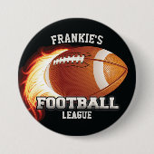 Badge Rond 7,6 Cm Sports Flames (Devant)