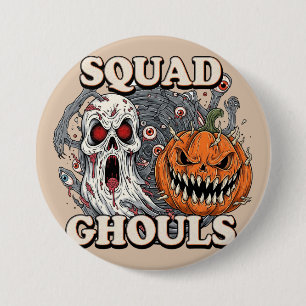 Badge Rond 7,6 Cm Squad Ghouls - Halloween Éffrayant