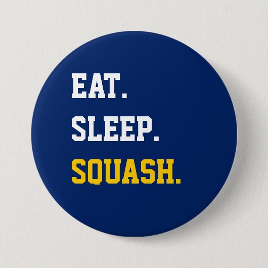 Badge Rond 7,6 Cm Squash (Devant)