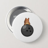 Badge Rond 7,6 Cm Squirl at Bowling (Devant & derrière)