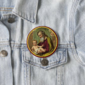 Badge Rond 7,6 Cm St Joseph et enfant Jésus (En situation)