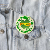 Badge Rond 7,6 Cm St Patrick d'Irlande (En situation)