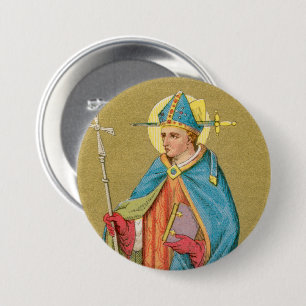 Badge Rond 7,6 Cm St. Thomas Becket avec épée en mitre (P 005)