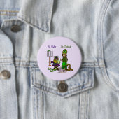 Badge Rond 7,6 Cm St. Urho et St. Patrick sur Big Button (En situation)