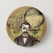 Badge Rond 7,6 Cm Steampunk Gentleman Collage (Devant)