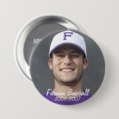 Badge Rond 7,6 Cm StembridgeW2007Mug, Furman Baseball, 2006-2007 (Devant & derrière)