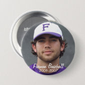 Badge Rond 7,6 Cm StembridgeW2007Mug, Furman Baseball, 2006-2007 (Devant & derrière)