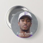 Badge Rond 7,6 Cm StembridgeW2007Mug, Furman Baseball, 2006-2007 (Devant & derrière)