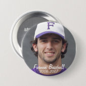 Badge Rond 7,6 Cm StembridgeW2007Mug, Furman Baseball, 2006-2007 (Devant & derrière)
