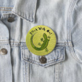 Badge Rond 7,6 Cm Stick avec moi gecko (En situation)