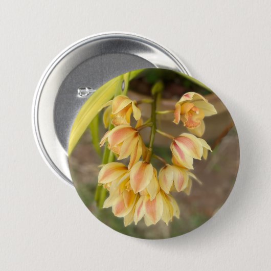 Badge Rond 7,6 Cm Sticker à fleurs d'orchidées (Devant & derrière)