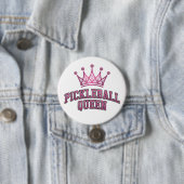 Badge Rond 7,6 Cm Sticker Queen Pickleball (En situation)