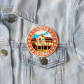 Badge Rond 7,6 Cm Stockton (En situation)