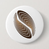 Badge Rond 7,6 Cm strate de café (Devant)