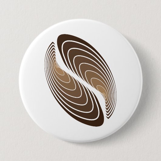 Badge Rond 7,6 Cm strate de café (Devant)