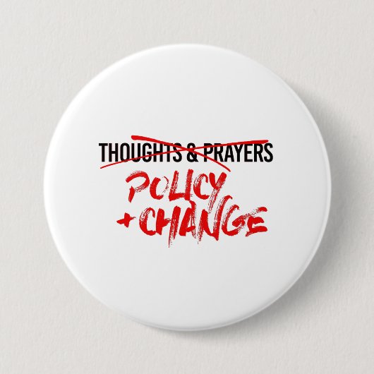 Badge Rond 7,6 Cm Stratégie et modification maintenant (Devant)