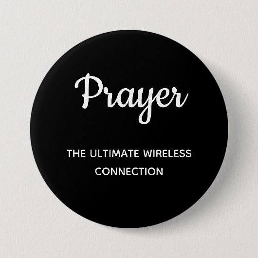 Badge Rond 7,6 Cm Style Chalkboard de prière cool Typographie chréti (Devant)