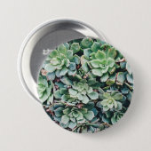 Badge Rond 7,6 Cm Succulents 2 (Devant & derrière)