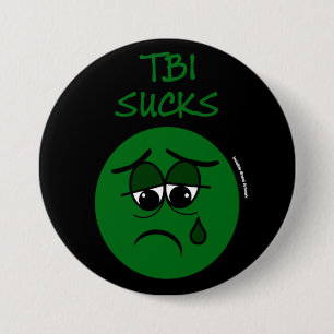 BADGE ROND 7,6 CM SUCKS...TBI
